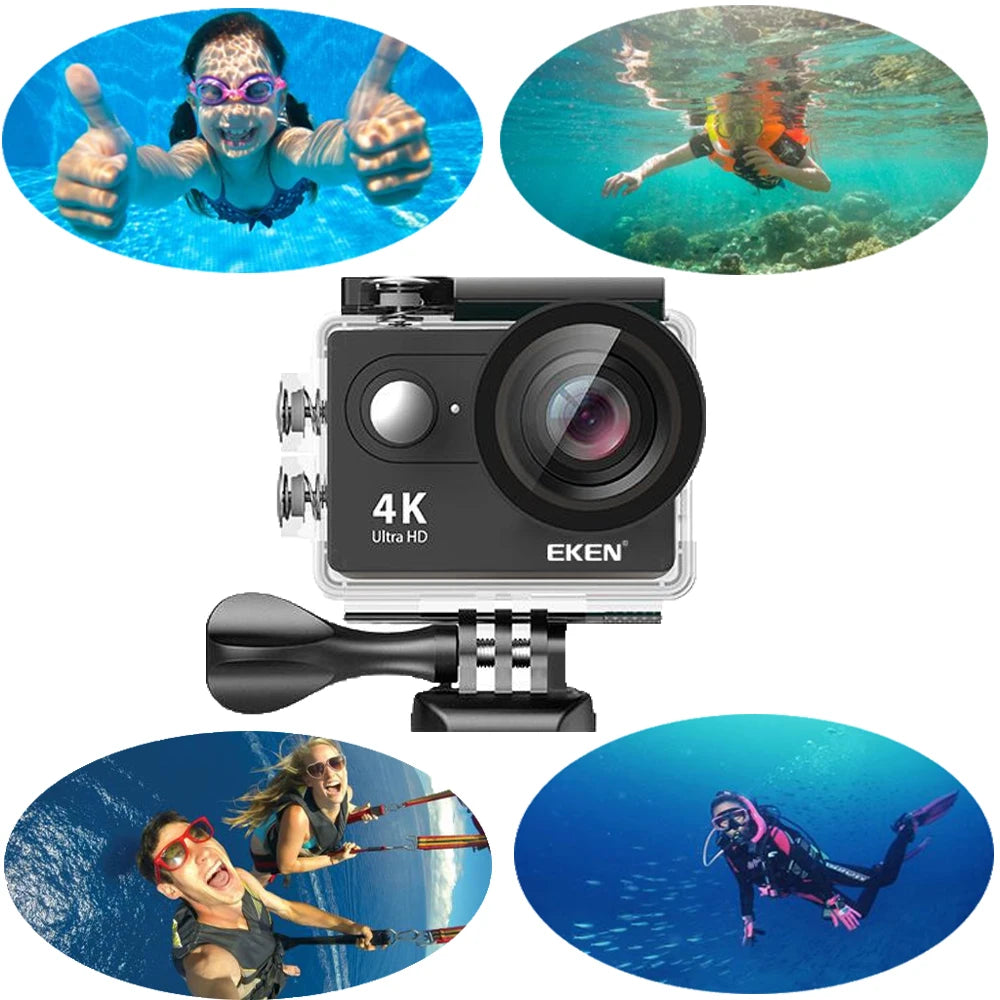 Original EKEN Action Camera H9 Ultra HD 4K Wi-Fi Remote Control Sports Video - Black_1