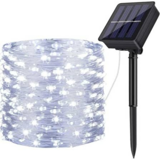 10M SOLAR FAIRY LIGHTS - COOL WHITE