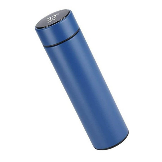 KloudTemp - 500ml Digital Thermometer Flask - Blue